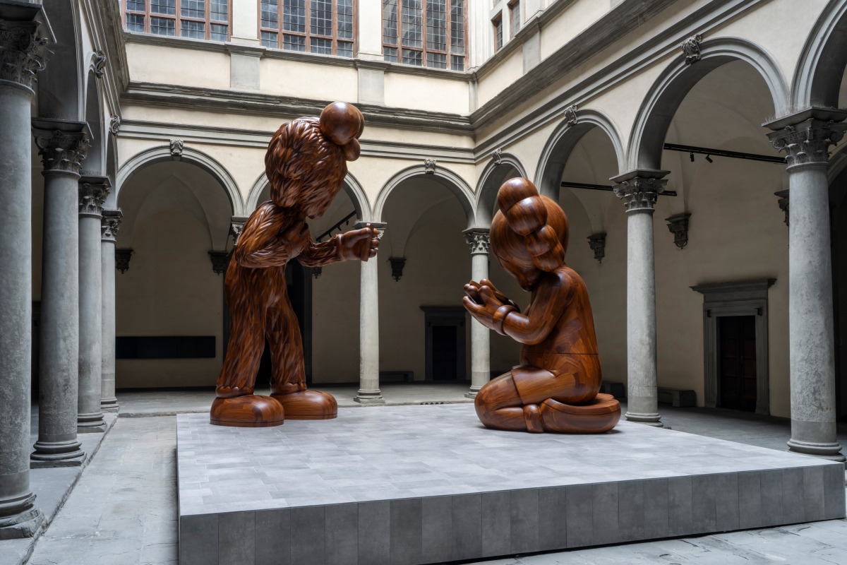 Installation view: The Message, Palazzo Strozzi, Florence, 2025, photo: Ela Bialkowska OKNO studio, courtesy Fondazione Palazzo Strozzi, Florence