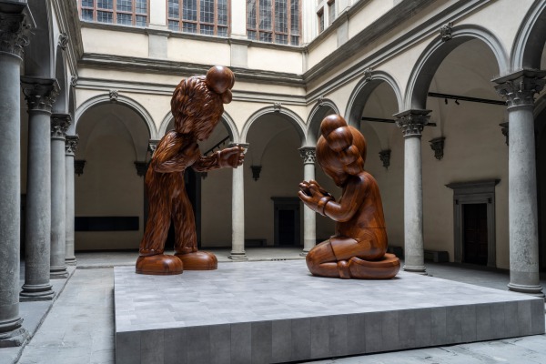Installation view: The Message, Palazzo Strozzi, Florence, 2025, photo: Ela Bialkowska OKNO studio, courtesy Fondazione Palazzo Strozzi, Florence
